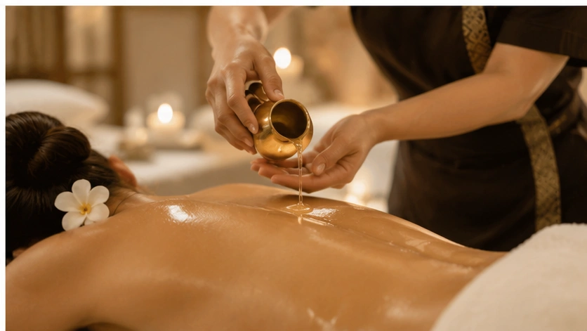 Hotel con spa cerca de mi ubicación con tratamiento corporal de aceite y luz relajante