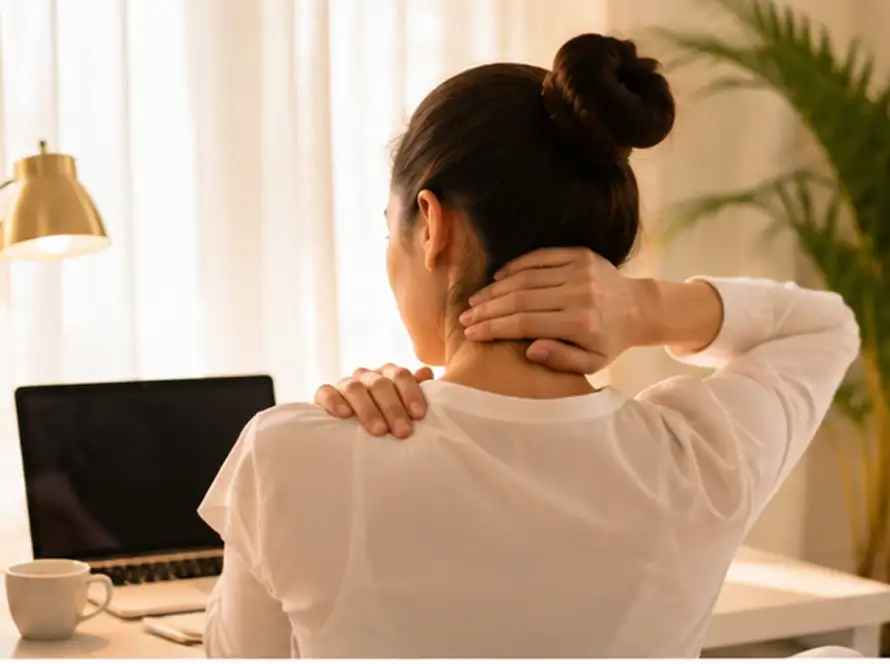 Masaje Tailandés for neck and shoulder tension after desk work